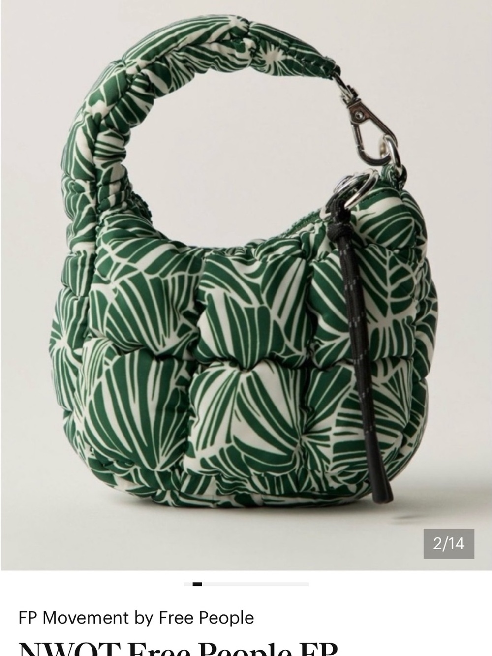 FP Movement Printed Micro Pouch in Green & White Toucan Tropics NWT - Picture 3 of 12